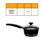Deluxe Sauce Pan with Glass Lid
