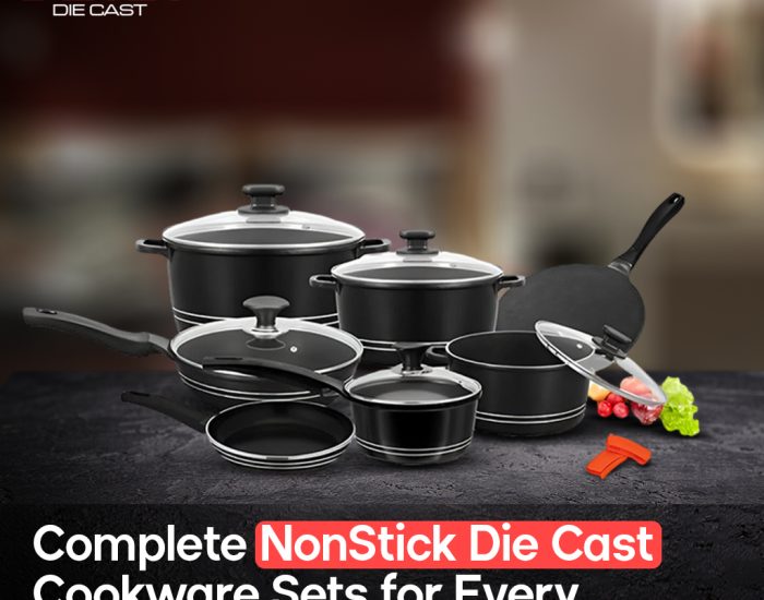 NonStick Die Cast Cookware Sets for Every Pakistani Kitchen