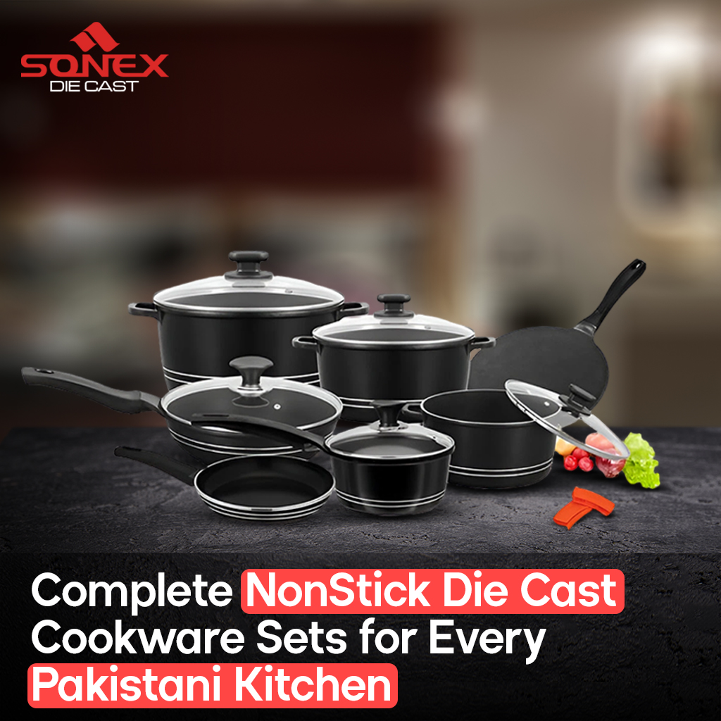 NonStick Die Cast Cookware Sets for Every Pakistani Kitchen