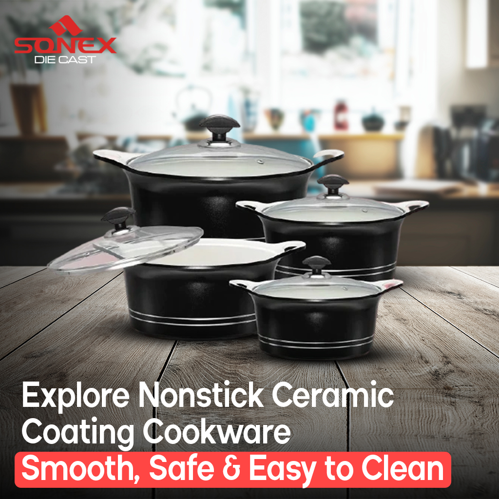 Ceramic Coating Cookware – Smooth, Safe & Easy to Clean