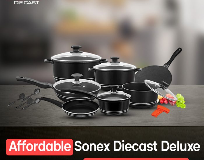 Affordable Sonex Diecast Deluxe PTF Coating Cookware Online