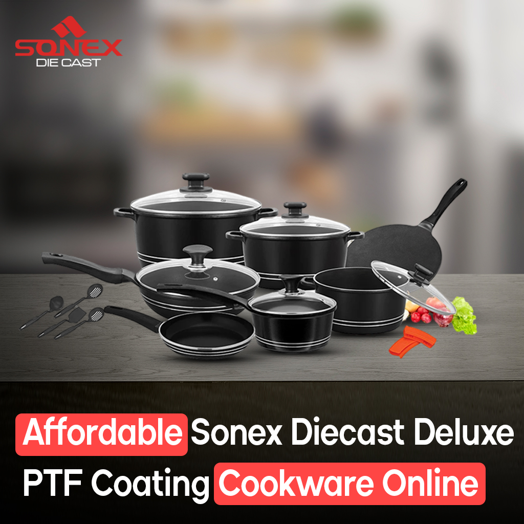 Affordable Sonex Diecast Deluxe PTF Coating Cookware Online