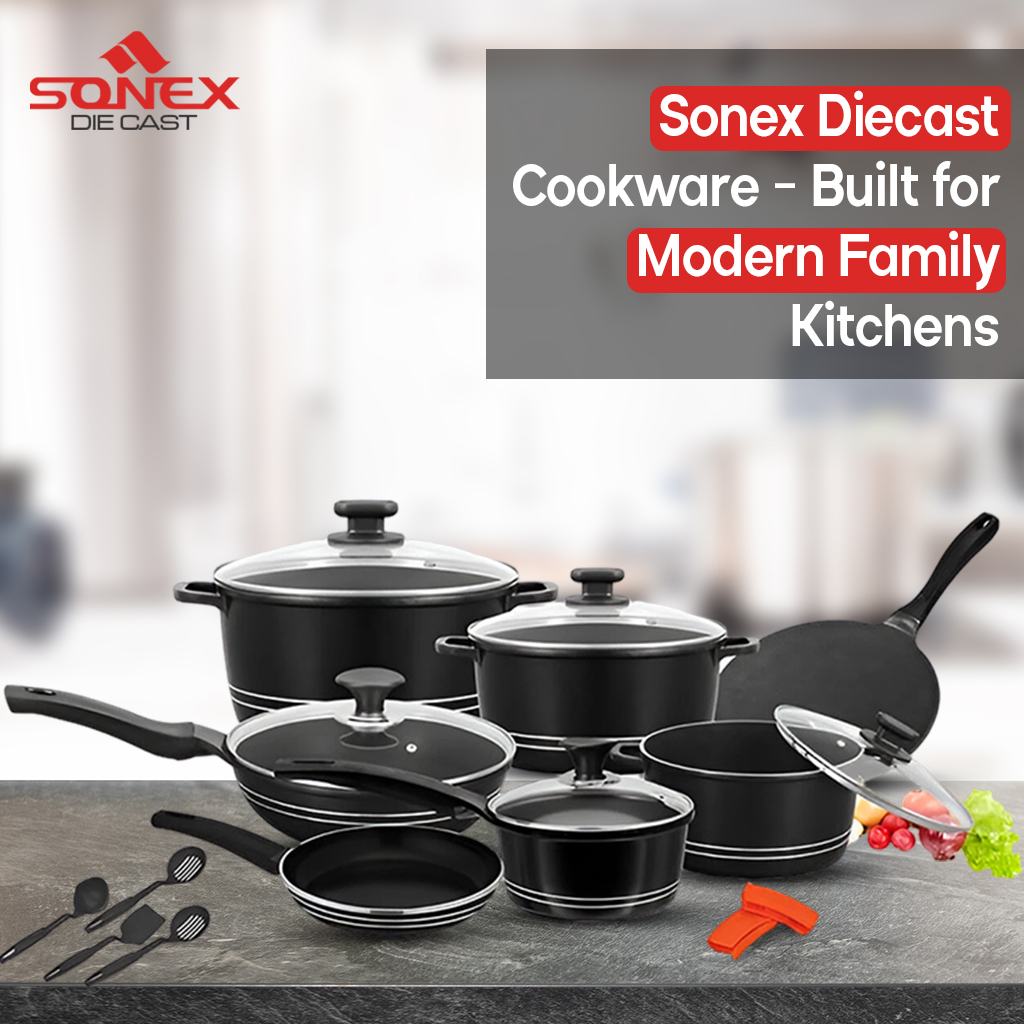Sonex Diecast Cookware – Built for Modern Family Kitchens